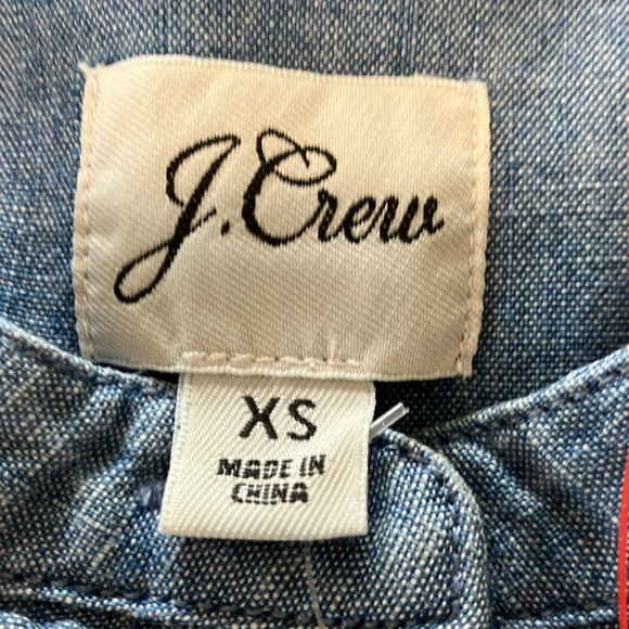 J Crew NWT Chambray Shirt with Pintucking - Picture 3 of 7